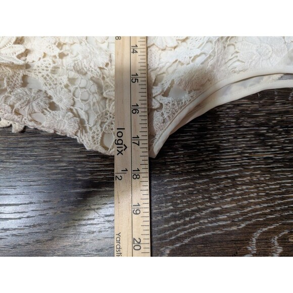 Anthropologie Thistlepearl Dress Floral Embroidered Beige 12 - Picture 7 of 8